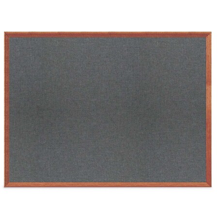 United Visual Products Decor Wood Combo Board, 60"x48", Walnut/Black Porcelain & Burgundy UV704DEFAB-WALNUT-BLKPORC-DBURGU